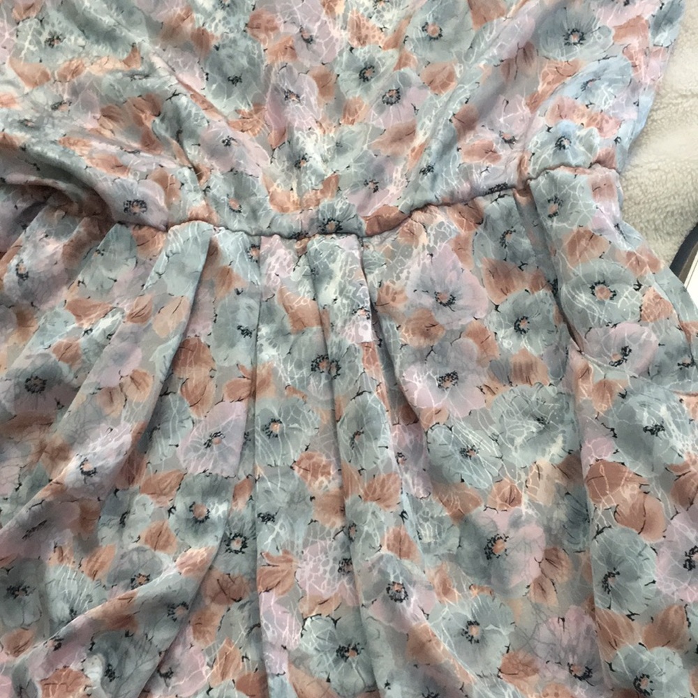 Vintage Floral Dress w/ pockets. custom made, handmade - Picture 7 of 10